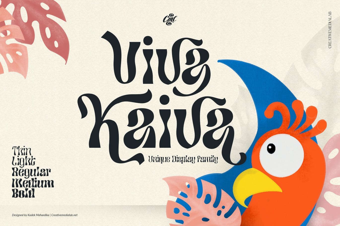 时尚潮流酸性逆反差海报标题徽标Logo设计装饰英文字体素材 Viva Kaiva - Psychedelic Font_img_2