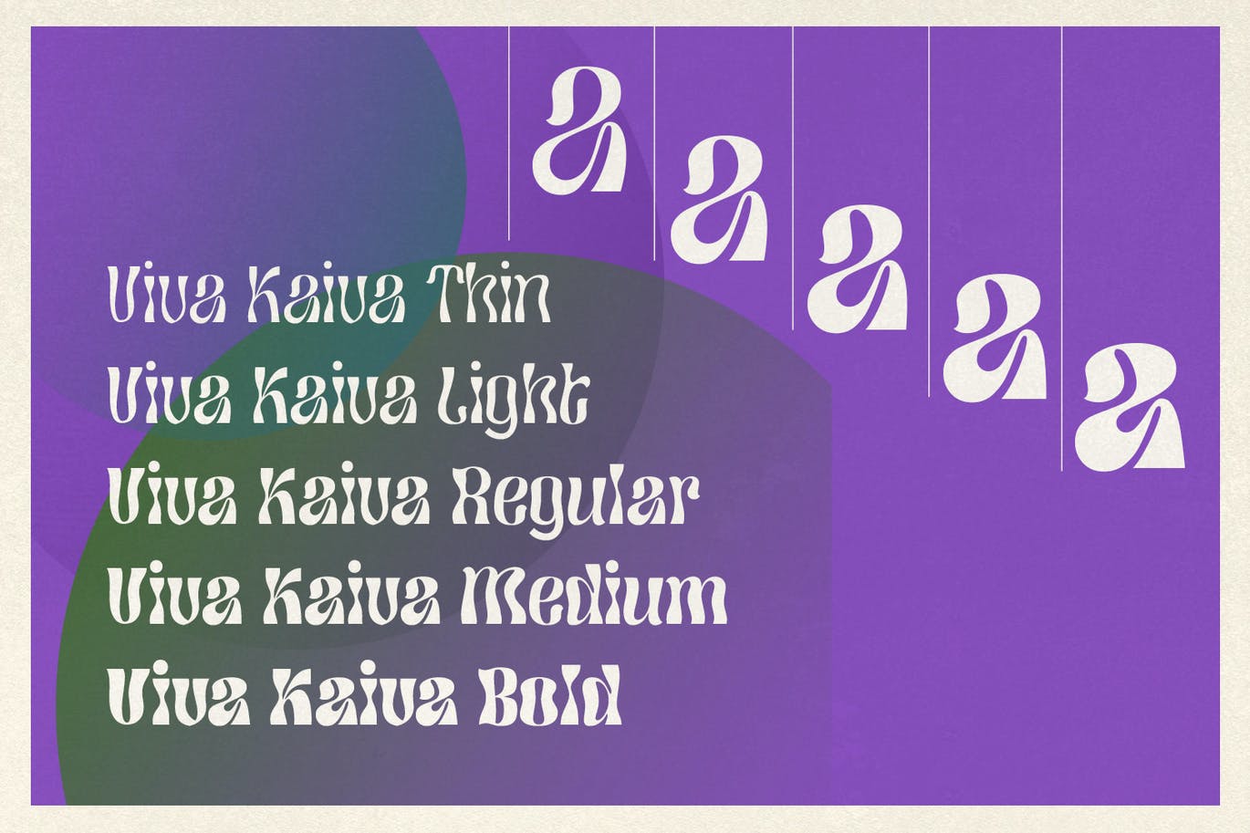 时尚潮流酸性逆反差海报标题徽标Logo设计装饰英文字体素材 Viva Kaiva - Psychedelic Font_img_2