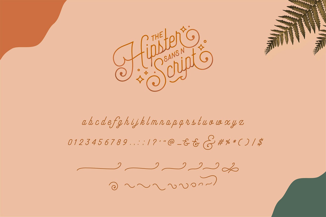 复古优雅品牌Logo海报杂志标题设计手写英文字体素材 Hipster Style Script and Sans Typeface_img_2