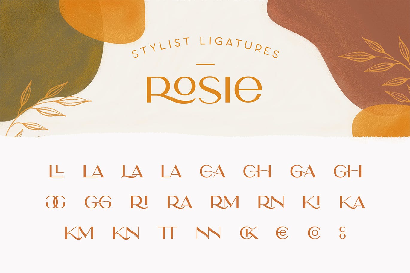 现代奢华品牌Logo标题无衬线英文字体设计素材 Rosie Sans - Gorgeous Typeface_img_2