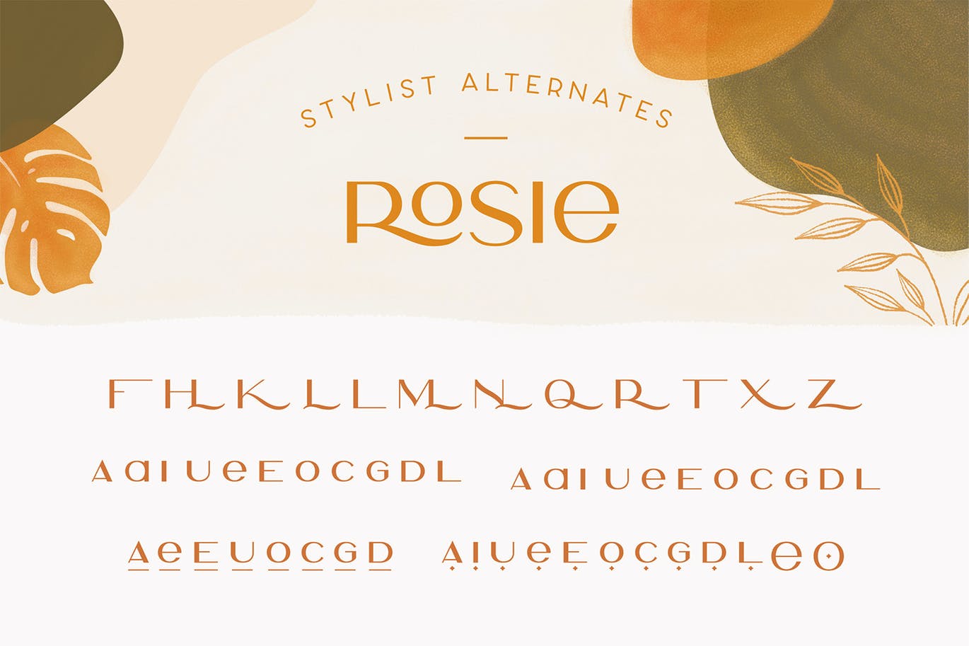 现代奢华品牌Logo标题无衬线英文字体设计素材 Rosie Sans - Gorgeous Typeface_img_2