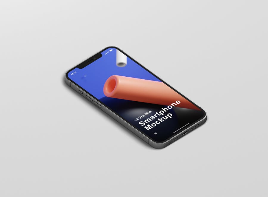 时尚APP界面设计iPhone 12 Pro Max手机屏幕演示样机 Phone 12 Pro Max Mockup_img_2