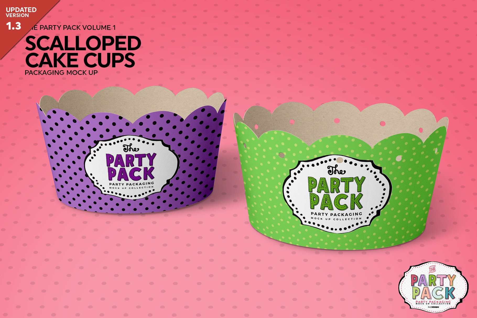 纸杯蛋糕杯包装设计PS贴图样机 Cupcake Cups Packaging Mockup_img_2