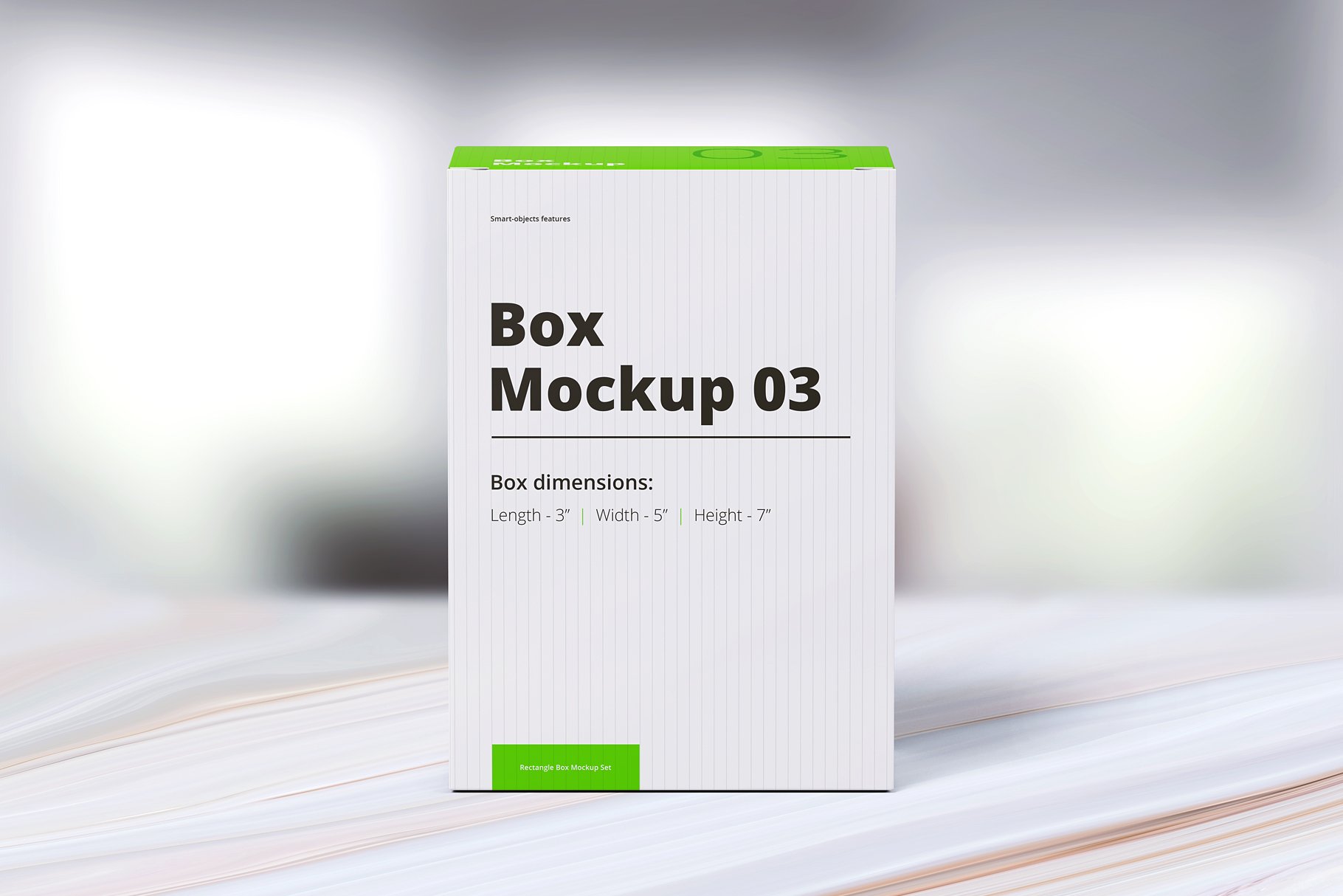 9款方形产品包装纸盒设计PS样机模板 Box Mockup 03_img_2