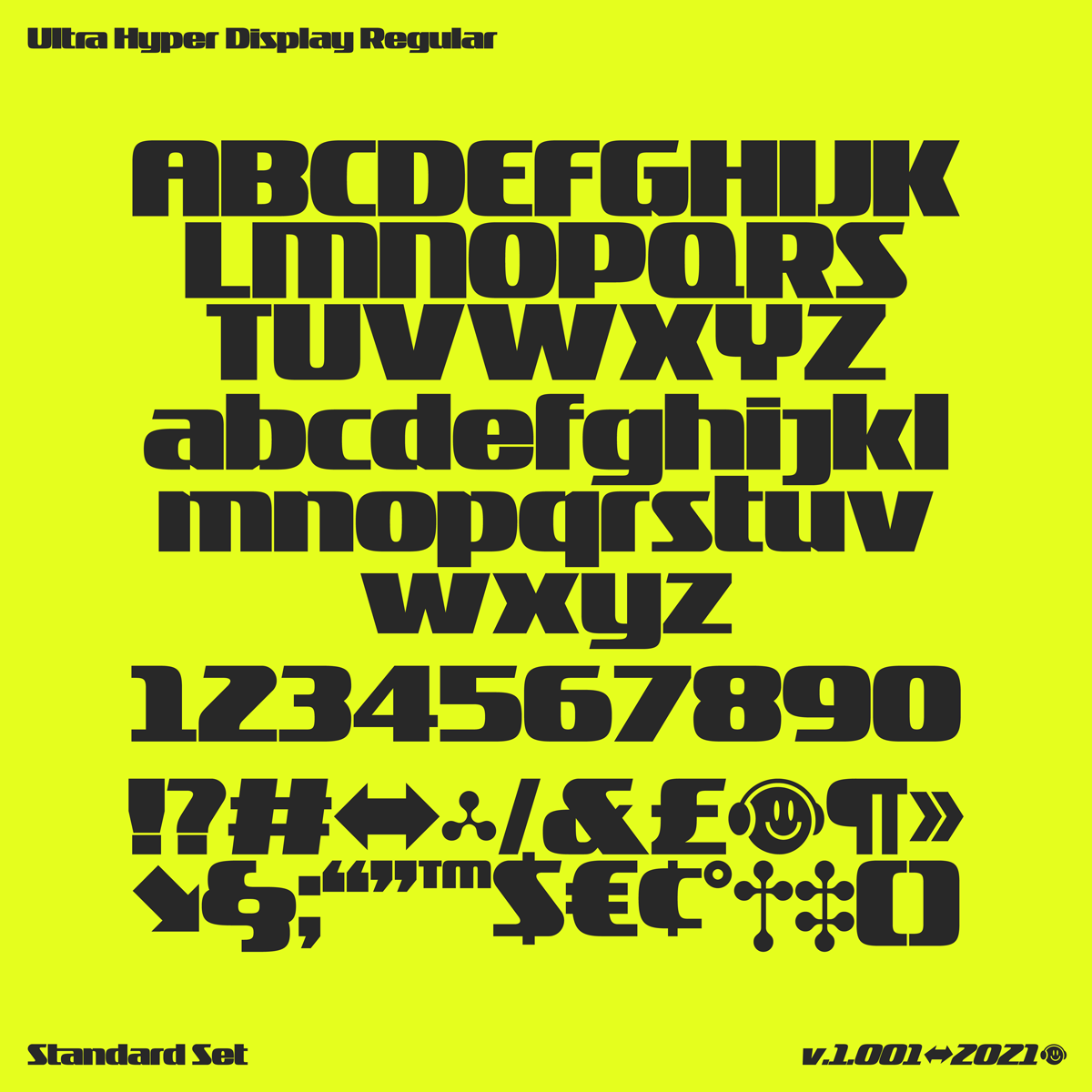 现代时尚标题徽标Logo设计无衬线英文字体素材 Ultra Hyper Display Regular+Italic_img_2