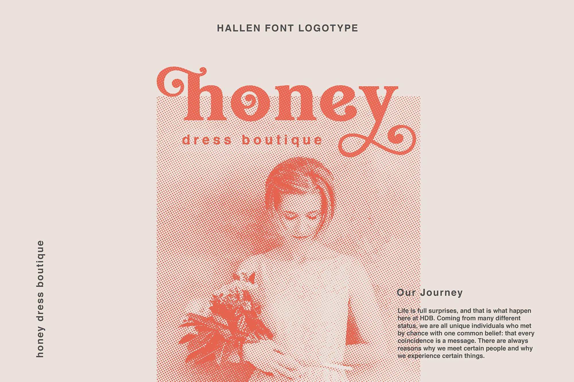现代经典杂志海报标题Logo设计衬线英文字体下载 Hallen Font_img_2