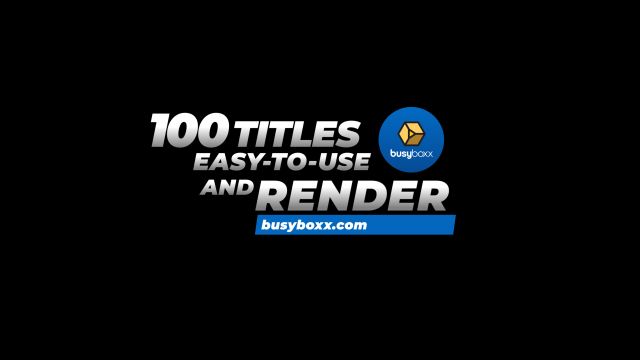 100个现代标题徽标Logo文本动画演示MP4视频模板素材 BusyBoxx - V05 Modern Titles_img_2