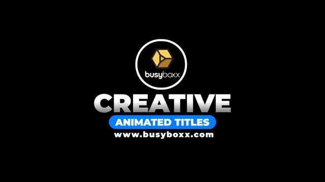 100个现代标题徽标Logo文本动画演示MP4视频模板素材 BusyBoxx - V05 Modern Titles_img_2