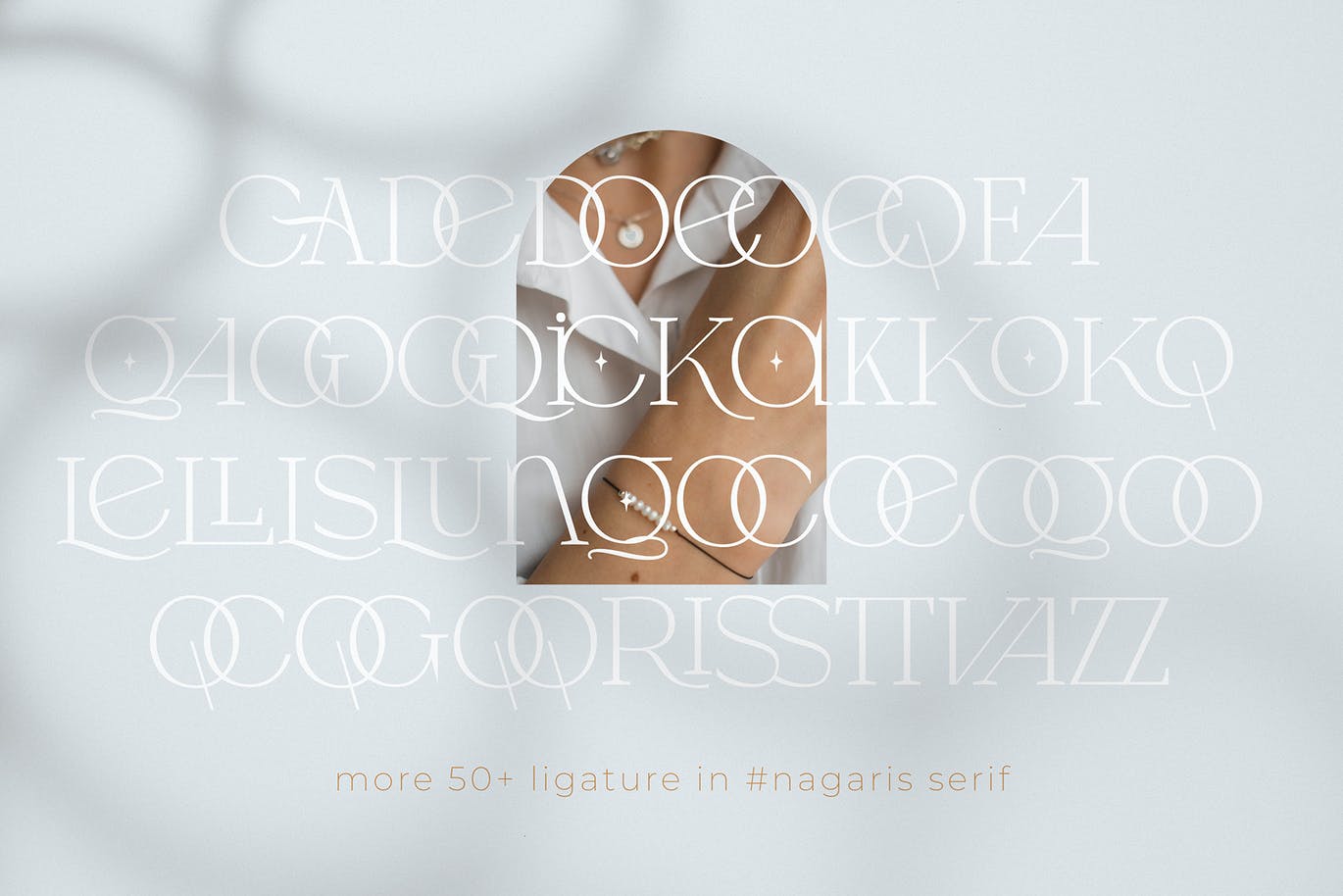 现代优雅品牌标题Logo设计衬线英文字体素材 Nagaris Serif Display_img_2
