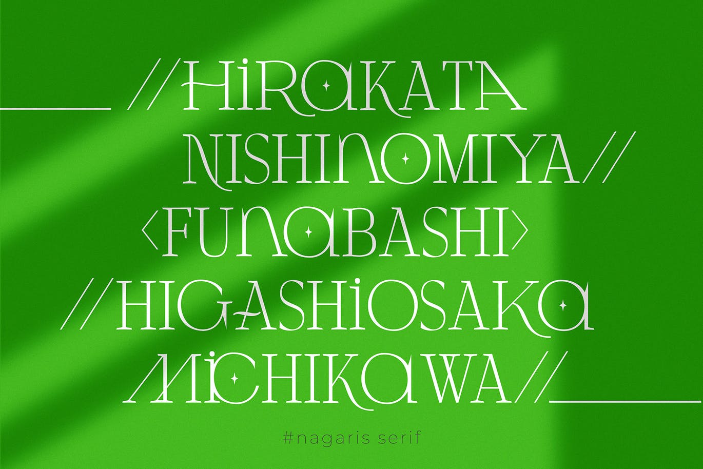 现代优雅品牌标题Logo设计衬线英文字体素材 Nagaris Serif Display_img_2