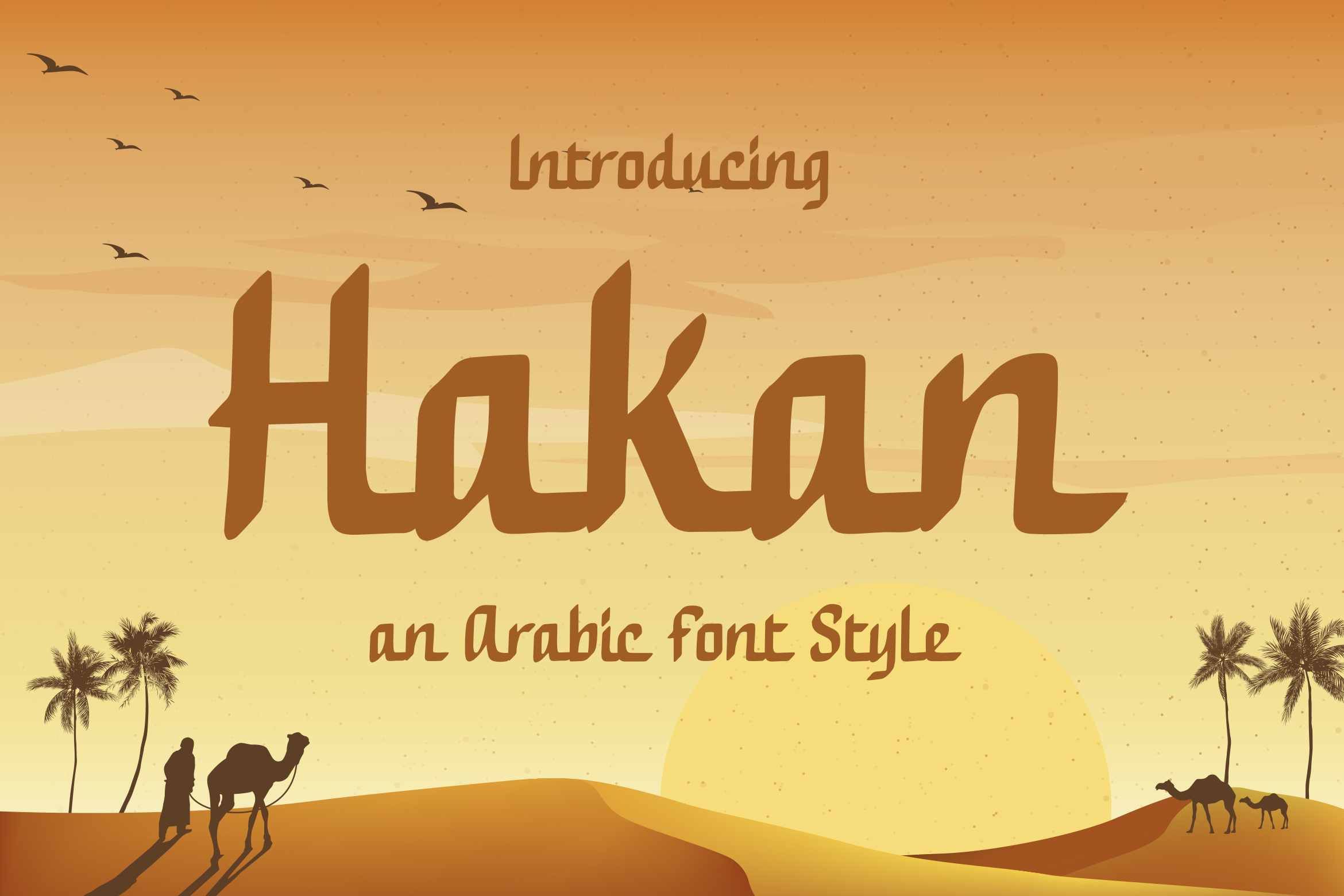 现代阿拉伯风海报标题徽标Logo无衬线英文字体设计素材 Hakan Font_img_2