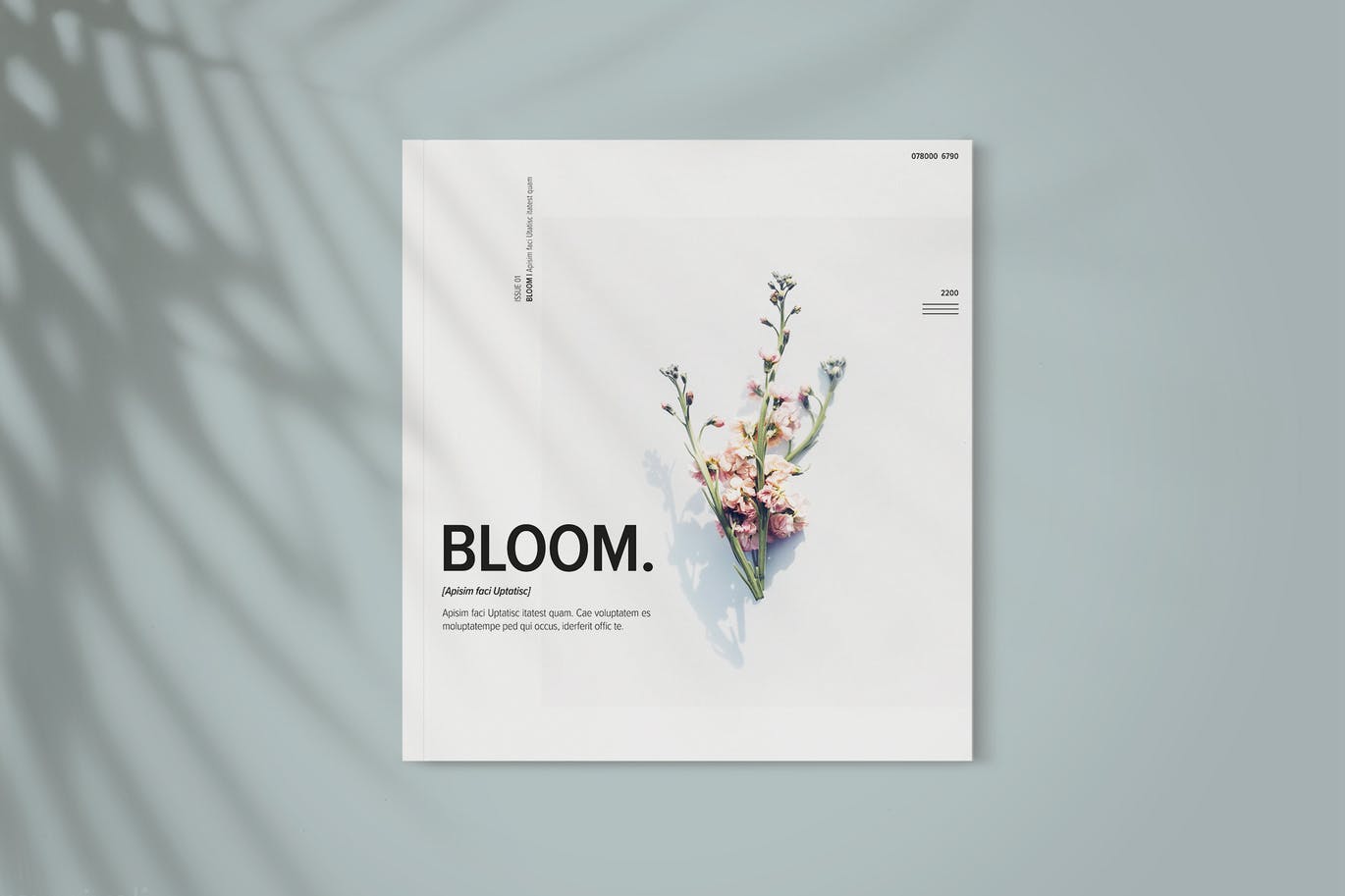 简约优雅画册杂志设计INDD模板素材 Magazine Template Bloom_img_2