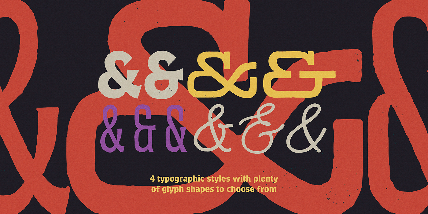 时尚复古海报标题徽标Logo设计英文字体下载 Espiritu Font Family_img_2