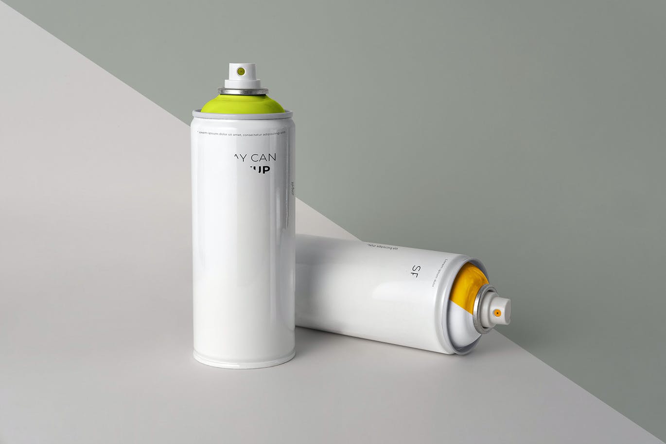 简约喷雾瓶外观设计样机模板 Aerosol Can Mockup_img_2