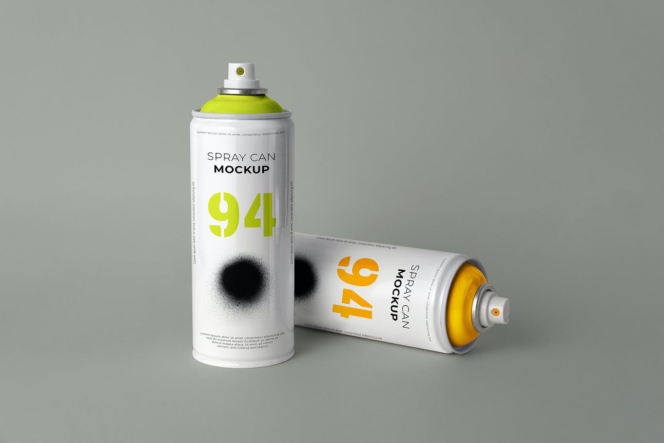 简约喷雾瓶外观设计样机模板 Aerosol Can Mockup_img_2