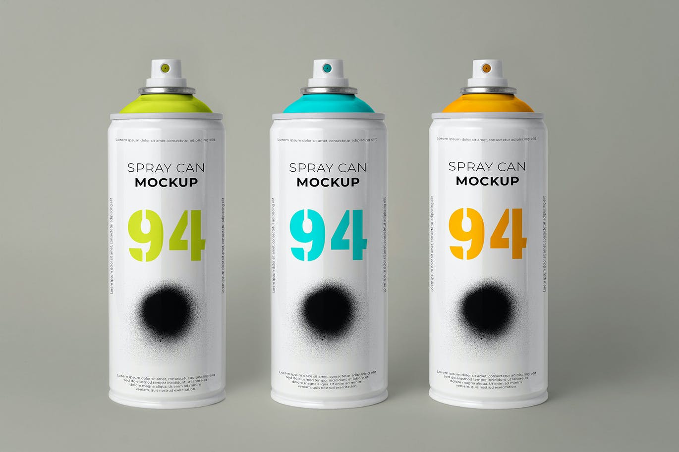 简约喷雾瓶外观设计样机模板 Aerosol Can Mockup_img_2