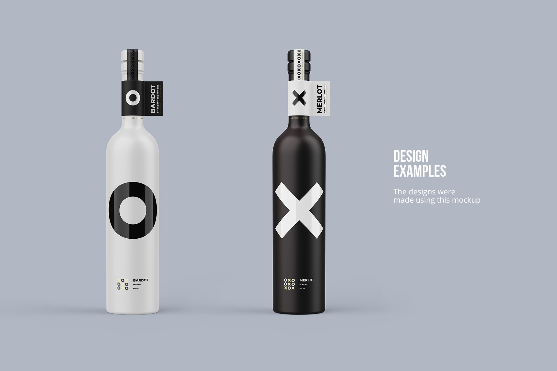 逼真红酒酒瓶标签包装管设计PS智能贴图样机套装 Ceramic Wine Bottle Mockup PRO_img_2