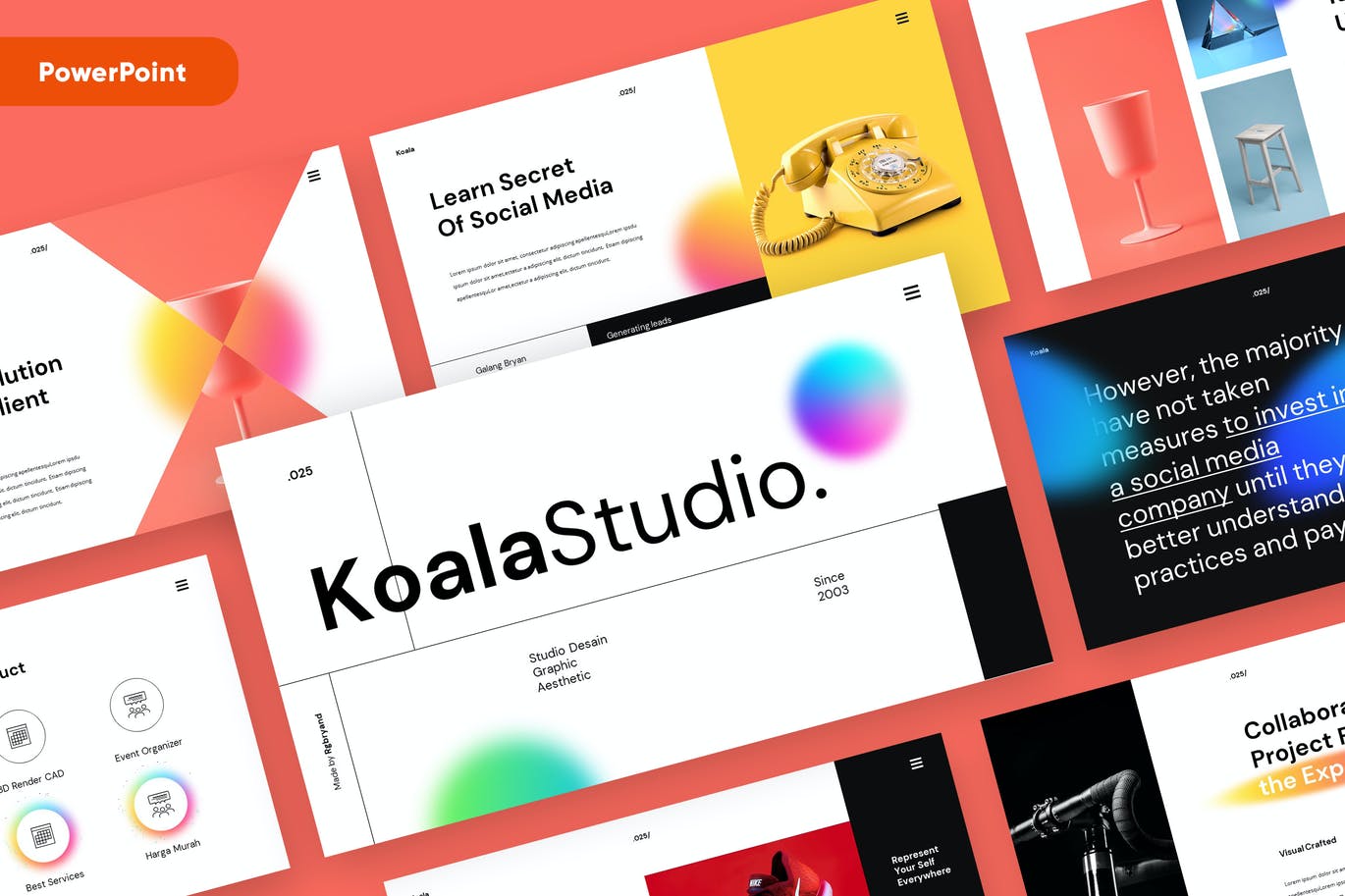 现代简约商务策划提报演示文稿设计PPT+Keynote模板素材 KOALA - Creative Powerpoint Presentation Template_img_2