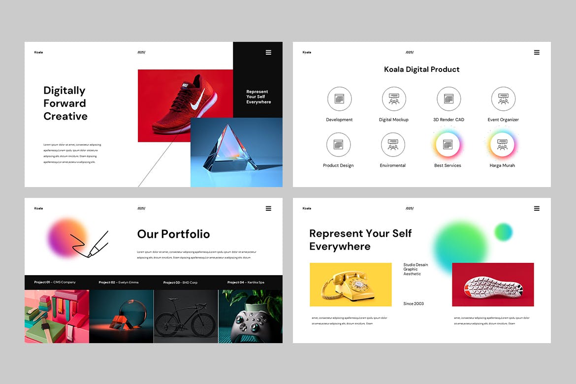 现代简约商务策划提报演示文稿设计PPT+Keynote模板素材 KOALA - Creative Powerpoint Presentation Template_img_2