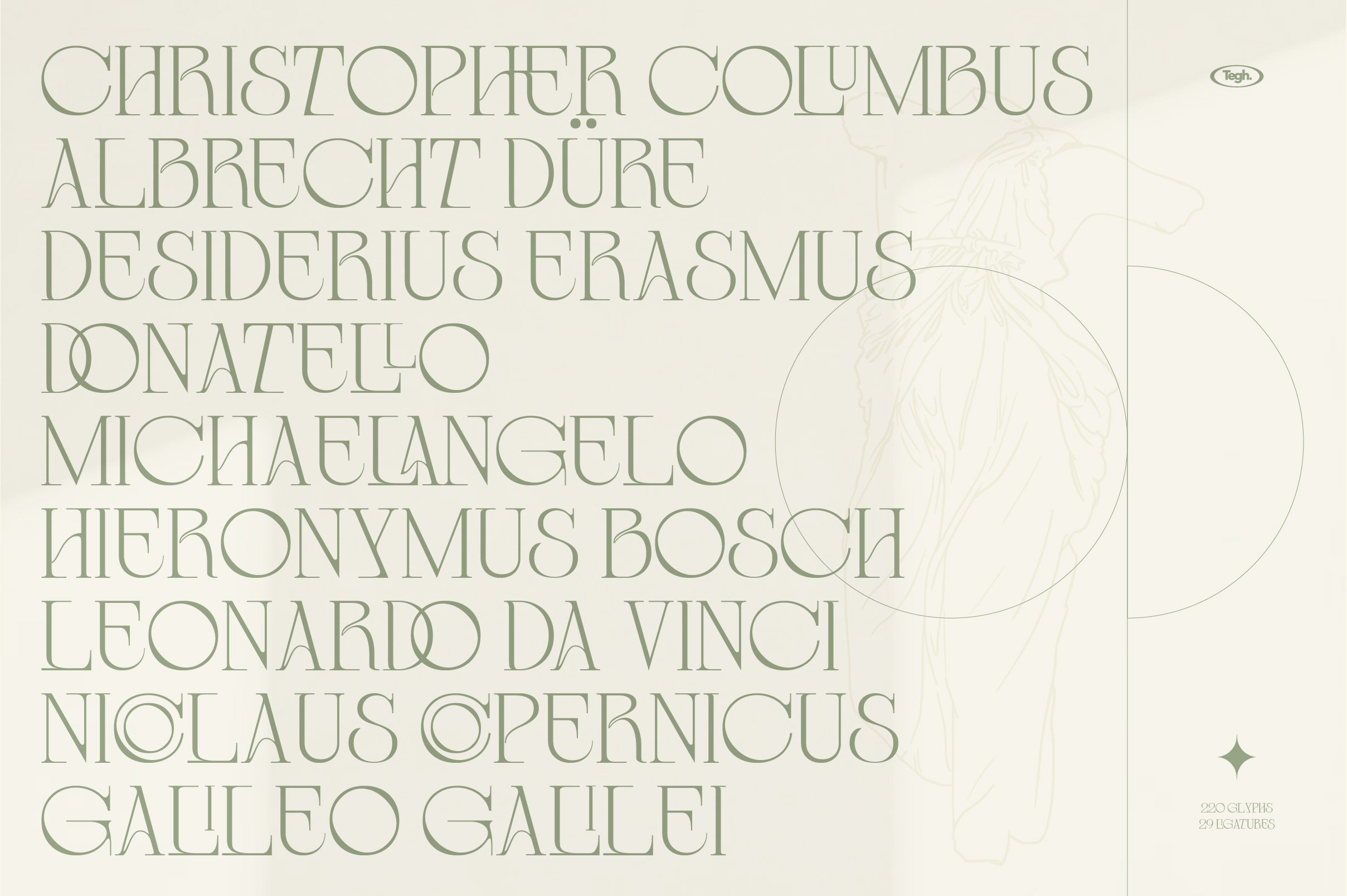优雅复古杂志海报标题徽标Logo设计衬线英文字体素材 Coolumbus Modern Serif Font_img_2