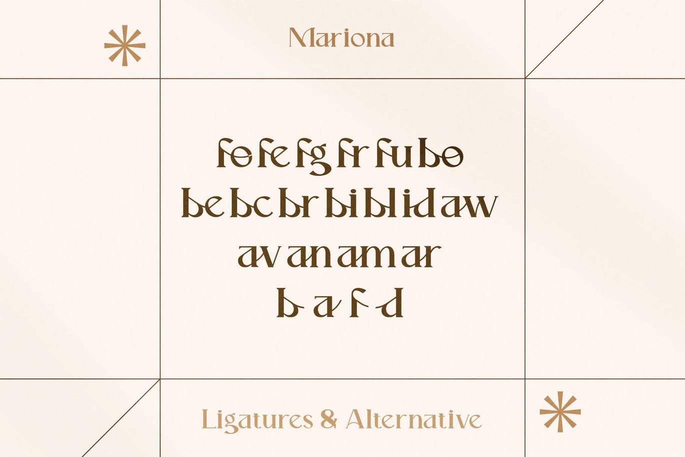 潮流逆反差酸性海报标题徽标Logo设计无衬线字体素材 Mariona Serif Font_img_2