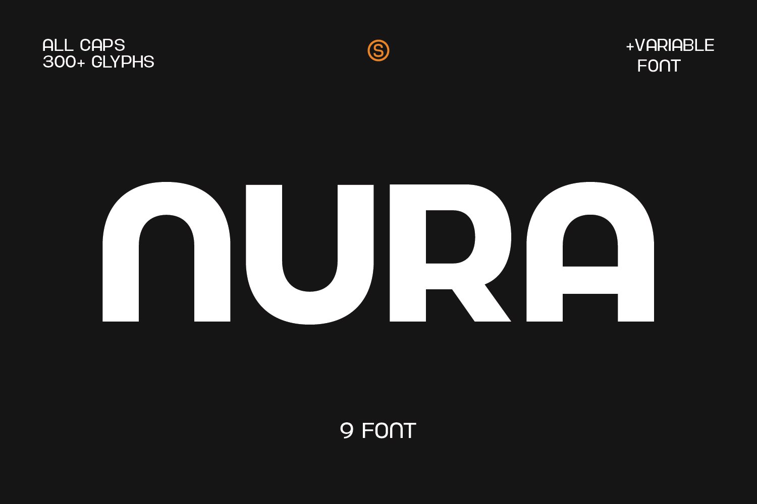 现代简约杂志海报Logo标题无衬线英文字体设计素材 Nura - Variable Font_img_2