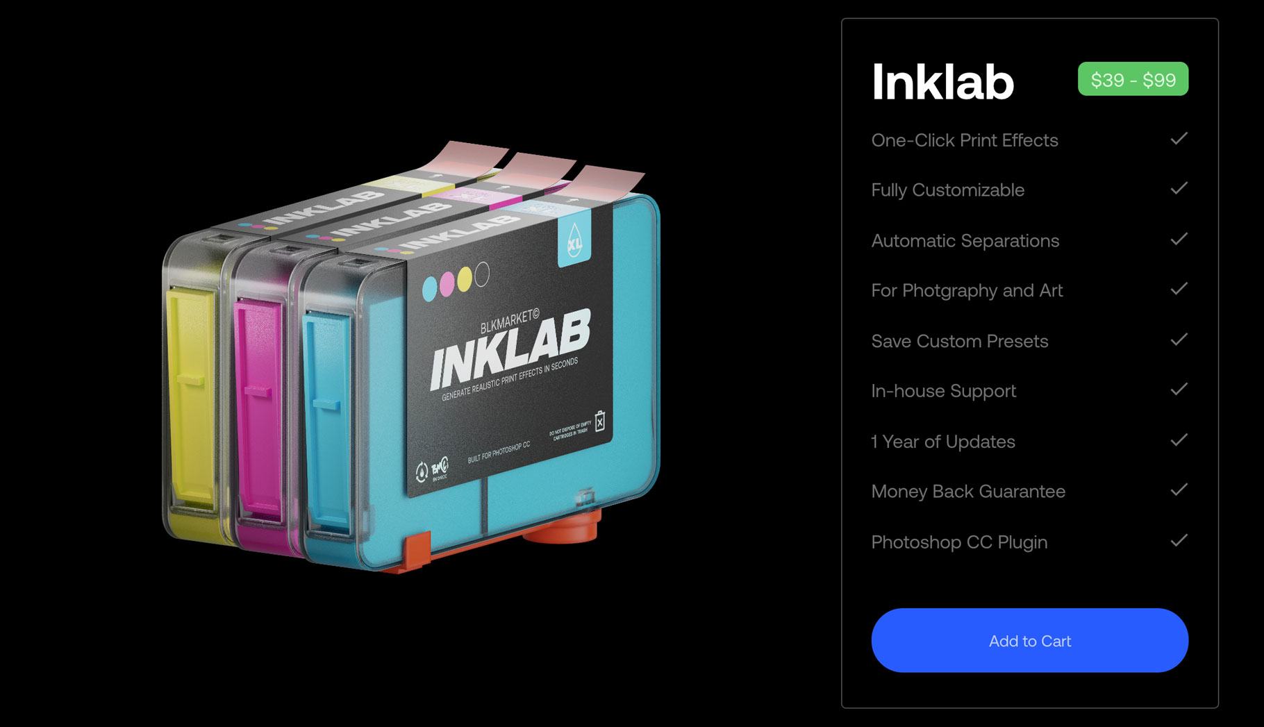 潮流复古图片半调RISO印刷效果生成PS扩展插件素材 Blkmarket - Inklab V1.0.3 PS CC Extension_img_2