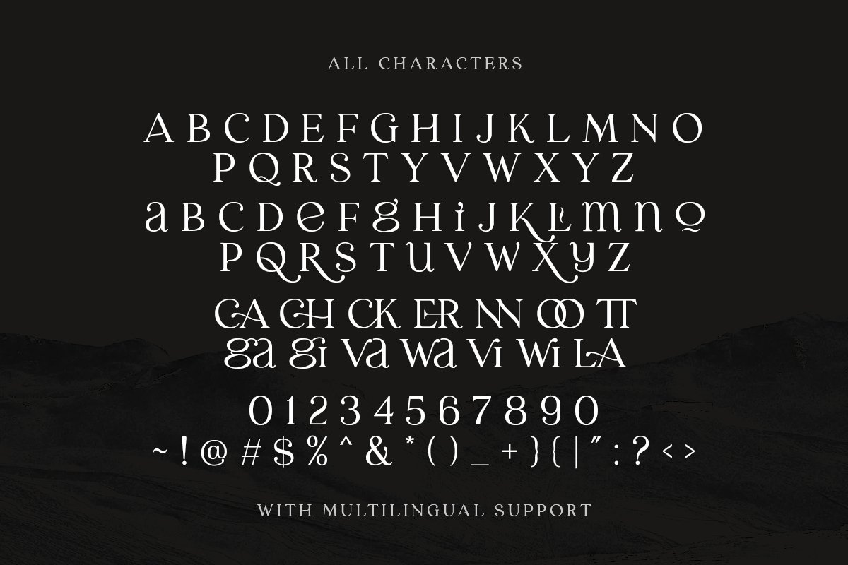 优雅古典轻奢时尚品牌Logo海报标题装饰英文字体素材 Laginchy - Quirky Serif_img_2