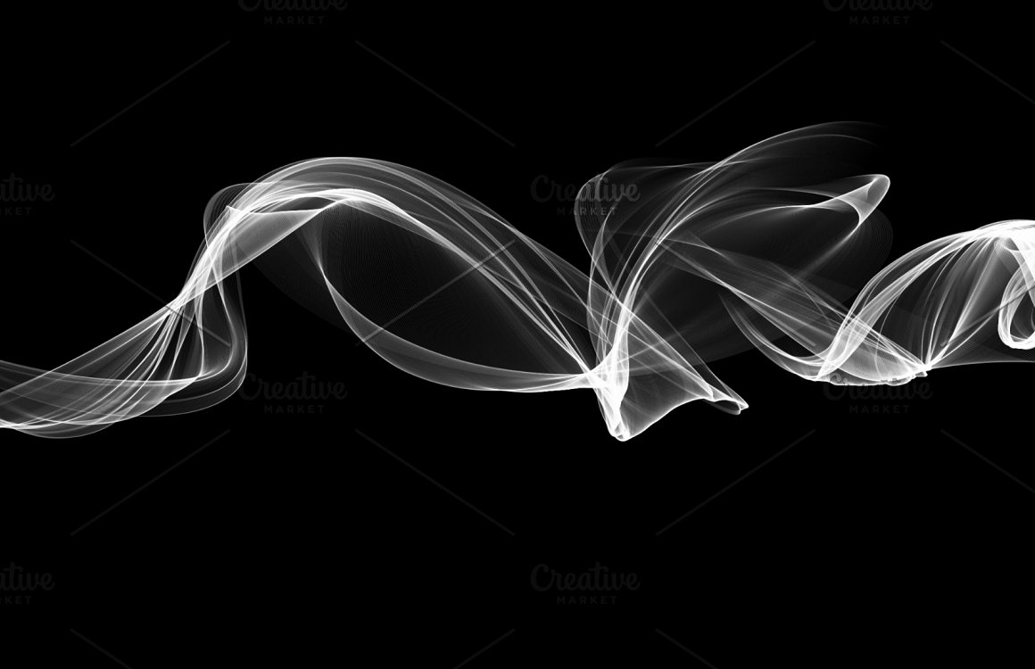 307款抽象科技烟雾效果PS笔刷图片设计素材 Abstract Smoke Brush and PNG Shape_img_2