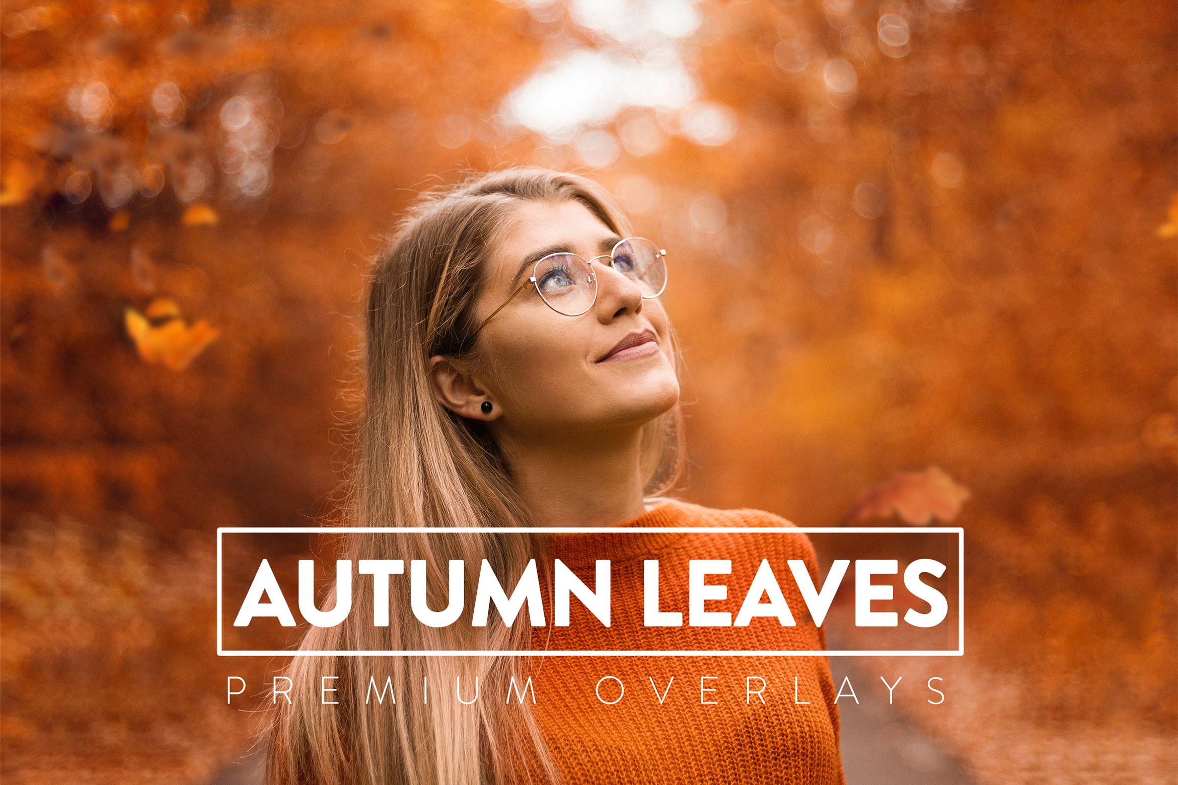 40个秋季落叶效果照片处理特效PS叠加层背景图片素材 40 Autumn Leaves Overlays_img_2