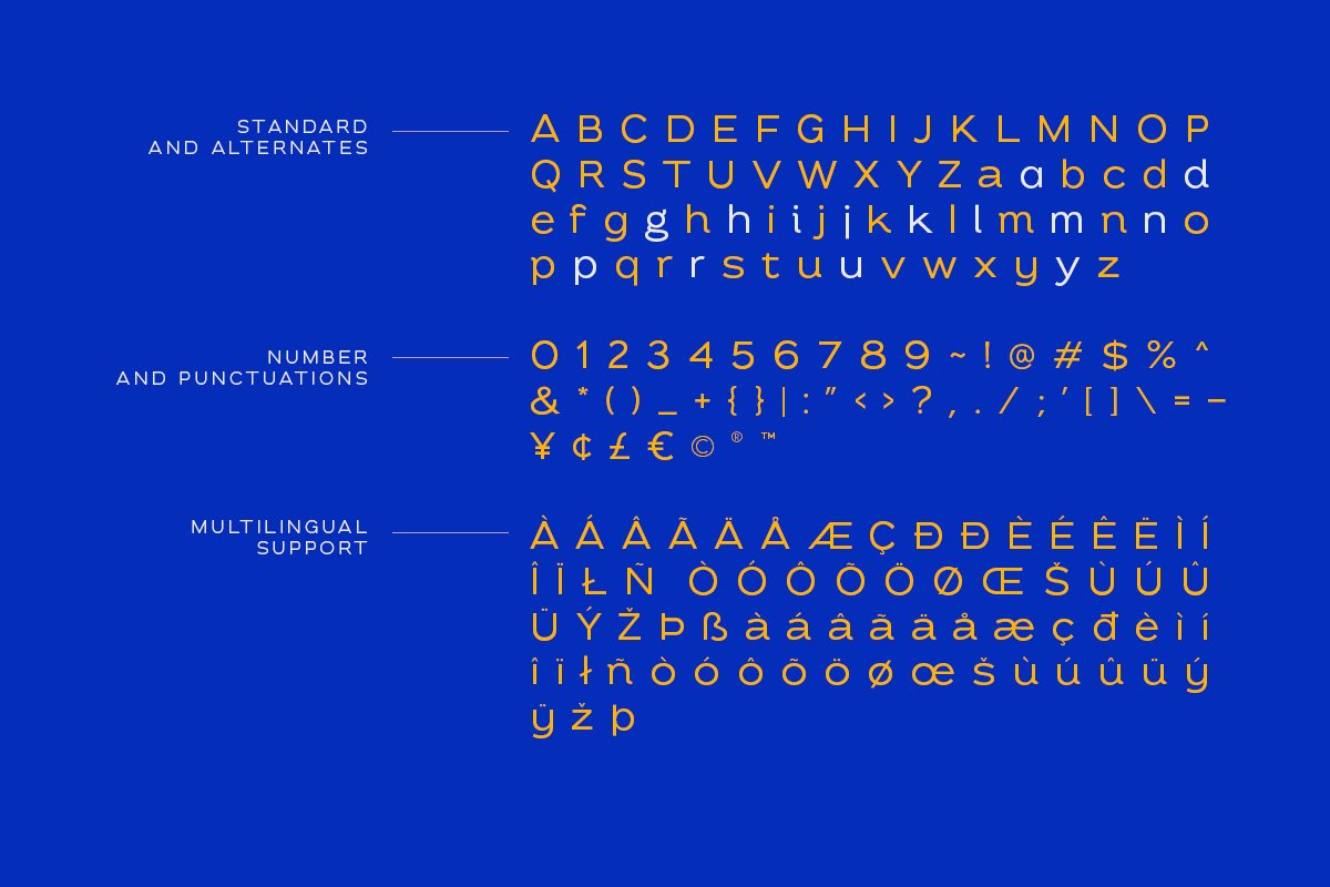 现代时尚杂志标题徽标Logo无衬线英文字体设计素材 Ezra - Modern Sans_img_2