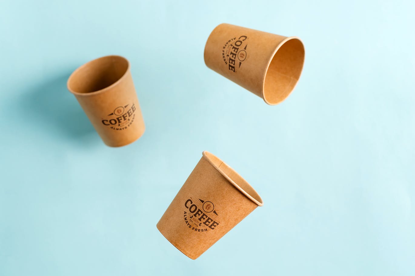 10个一次性咖啡纸杯设计PS智能贴图样机合集 Zero Waste Cups Mockup Set_img_2