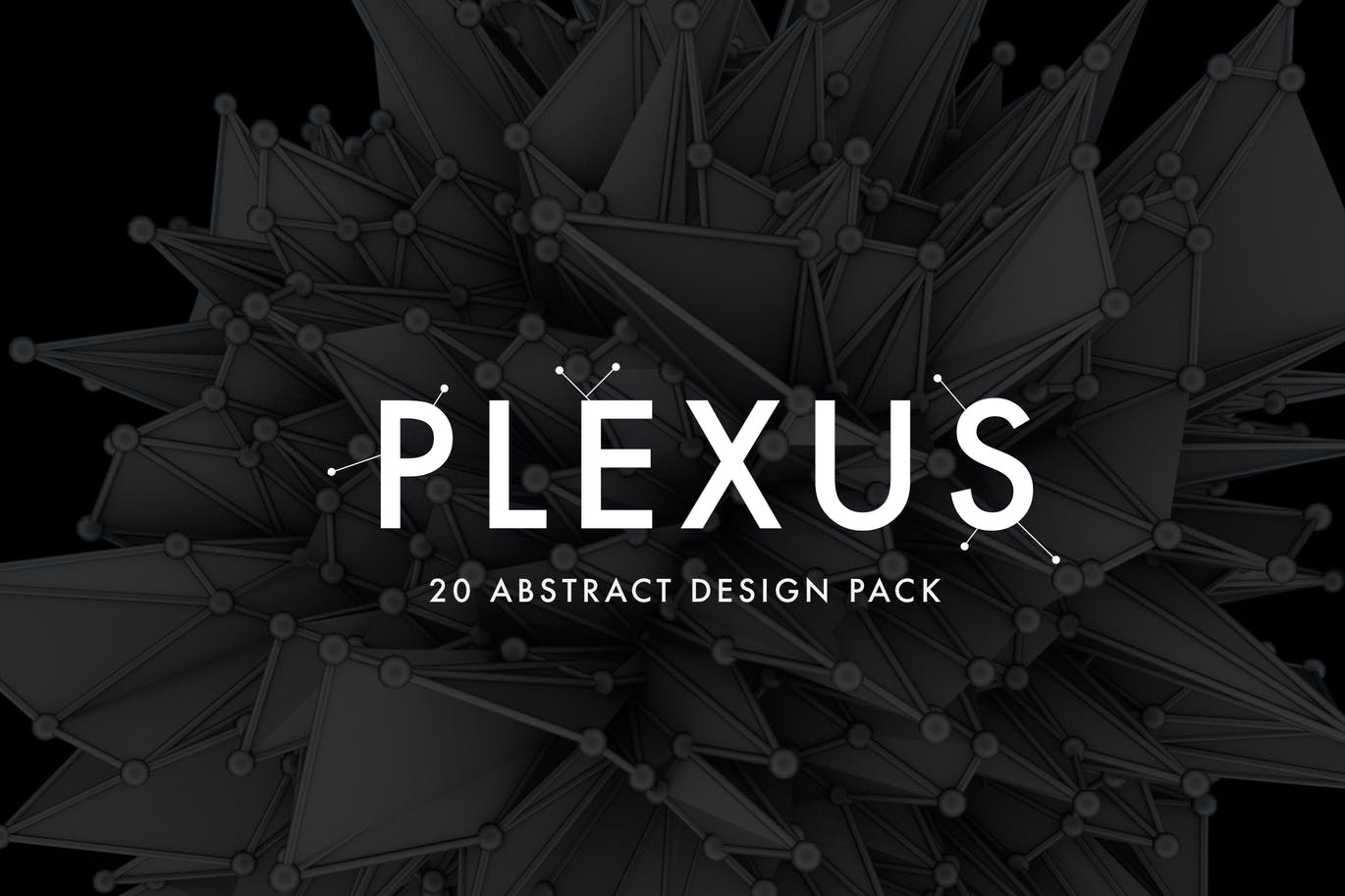 20款抽象3D立体几何图案海报设计背景图片素材 Plexus - 20 Abstract Design Pack_img_2