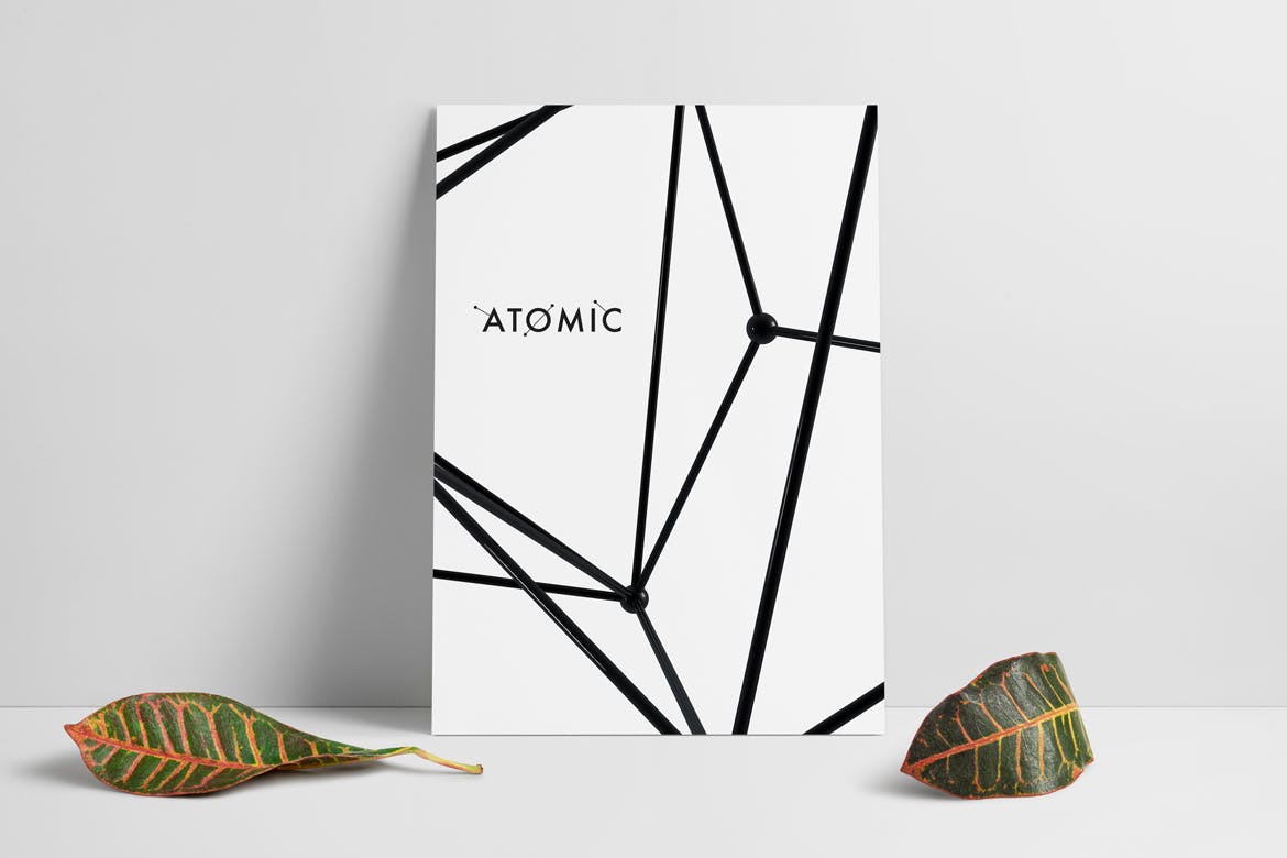 30款抽象科幻金属原子海报设计背景图片素材 Atomic - 30 Abstract Design Pack_img_2