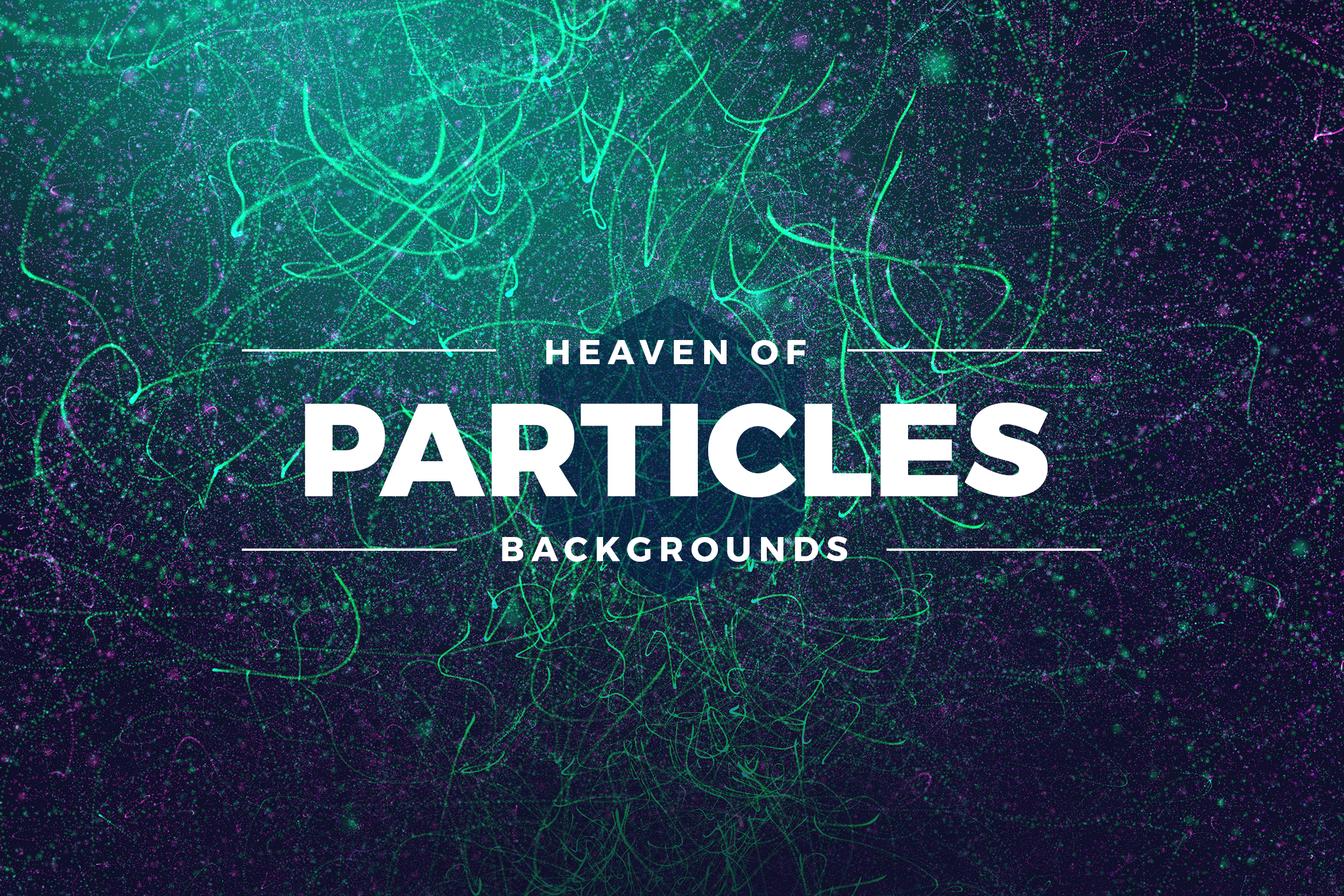 11个科技大数据企业展板海报设计背景图片素材 Abstract Particles Heaven Backgrounds_img_2