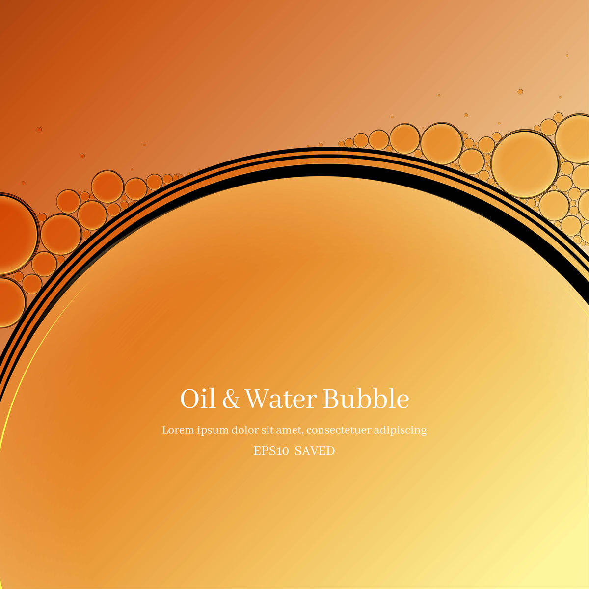 14款油脂液体水滴气泡海报设计AI矢量素材 Water Drop Bubble Vector Material_img_2