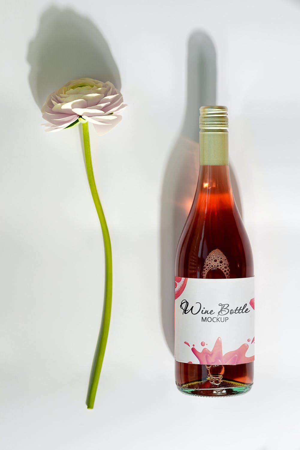 10个红酒葡萄酒瓶标签设计展示贴图样机 Wine Bottle Mockups_img_2