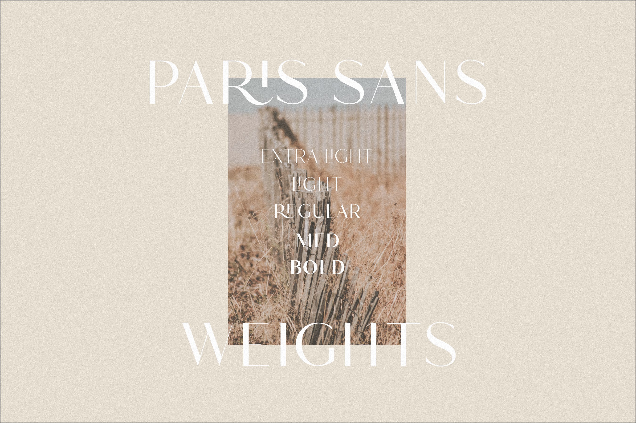 现代优雅杂志海报标题品牌Logo设计无衬线英文字体素材 Hello Paris - Modern Elegant Sans_img_2