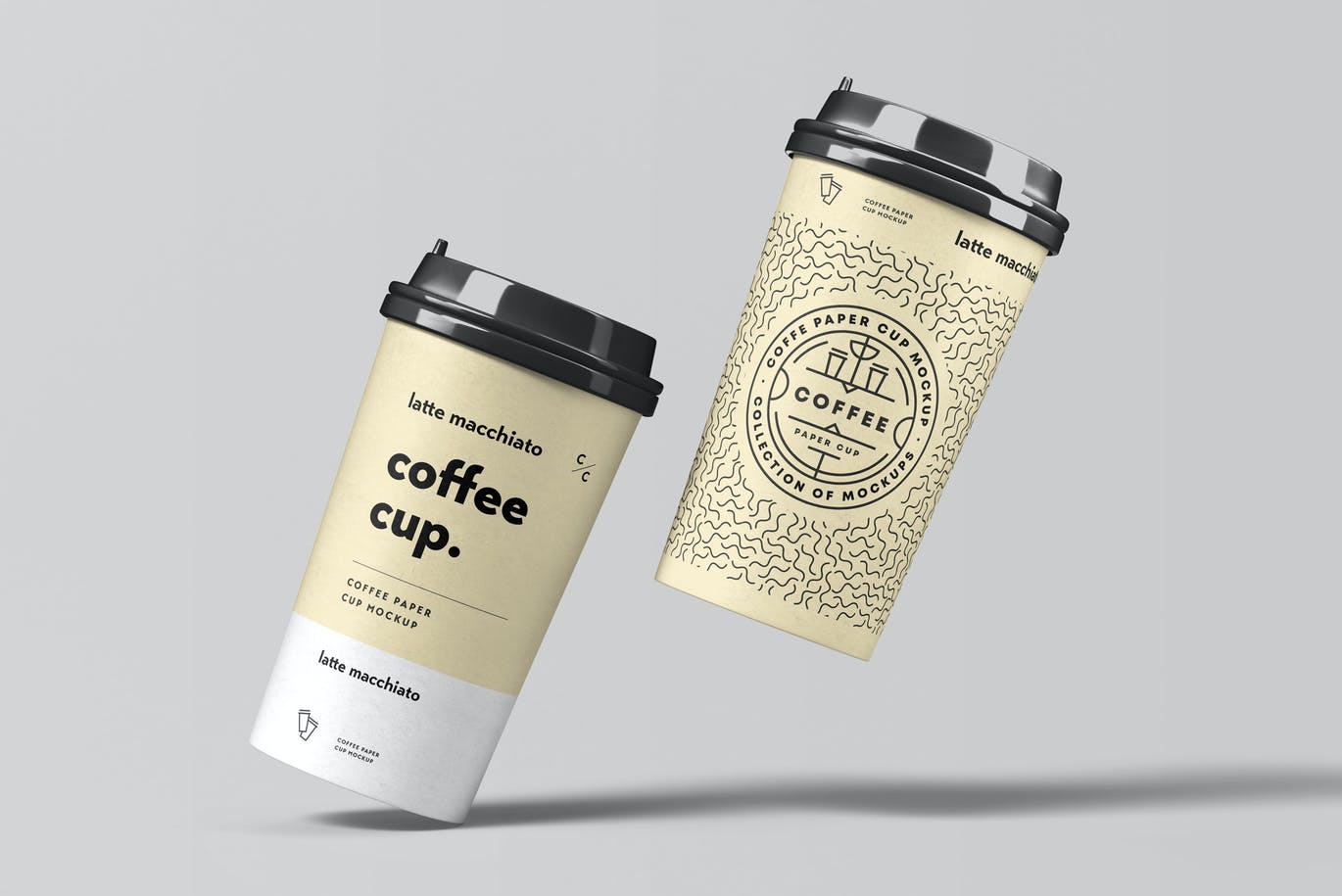 6款一次性外卖咖啡纸杯设计展示样机 Paper Cup Mock-up_img_2