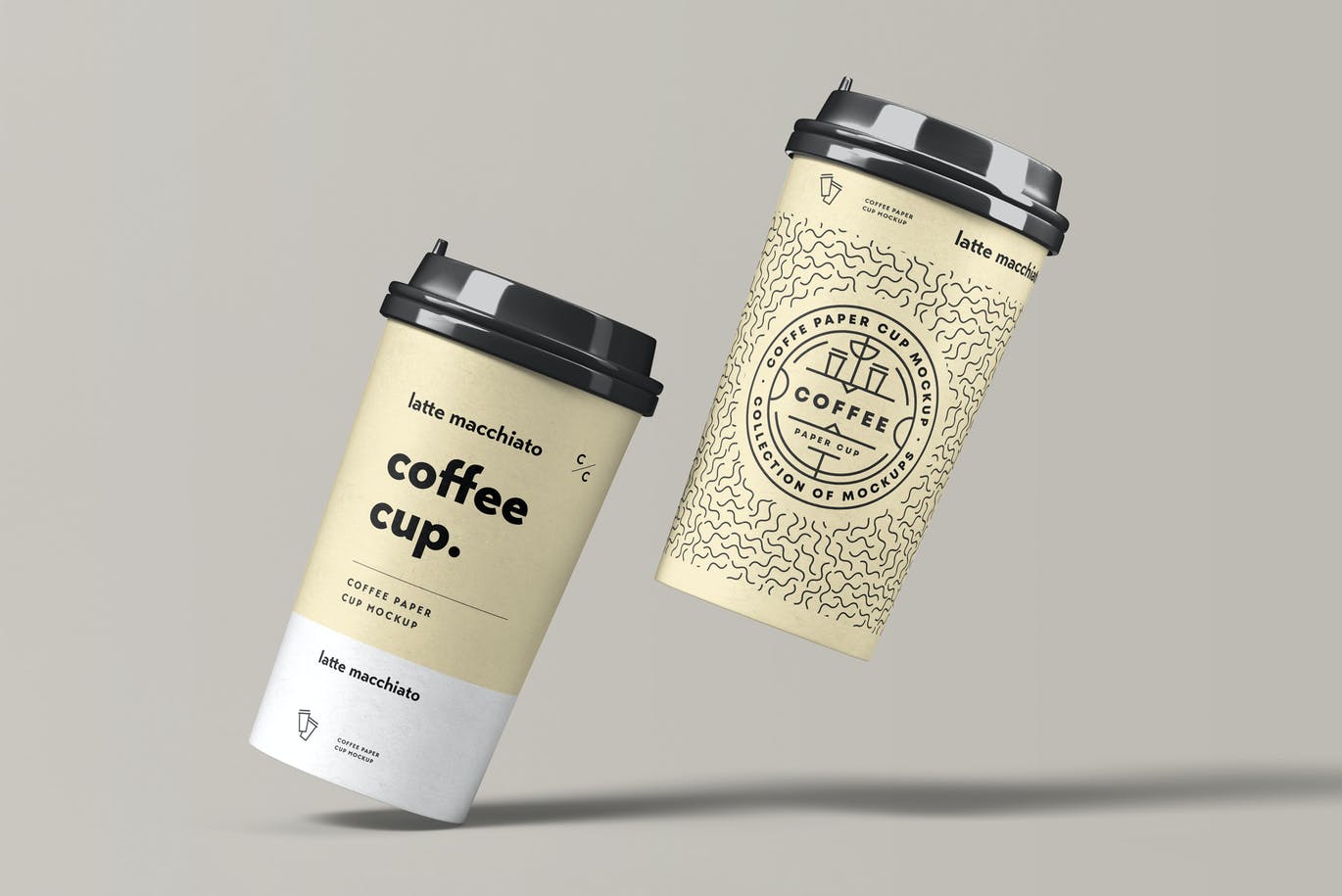 6款一次性外卖咖啡纸杯设计展示样机 Paper Cup Mock-up_img_2