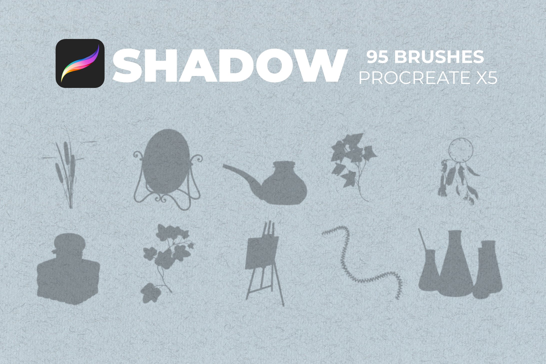 95款室内物品窗户自然阴影Precreate印章笔刷素材 95 Shadows For Precreate Brushes_img_2