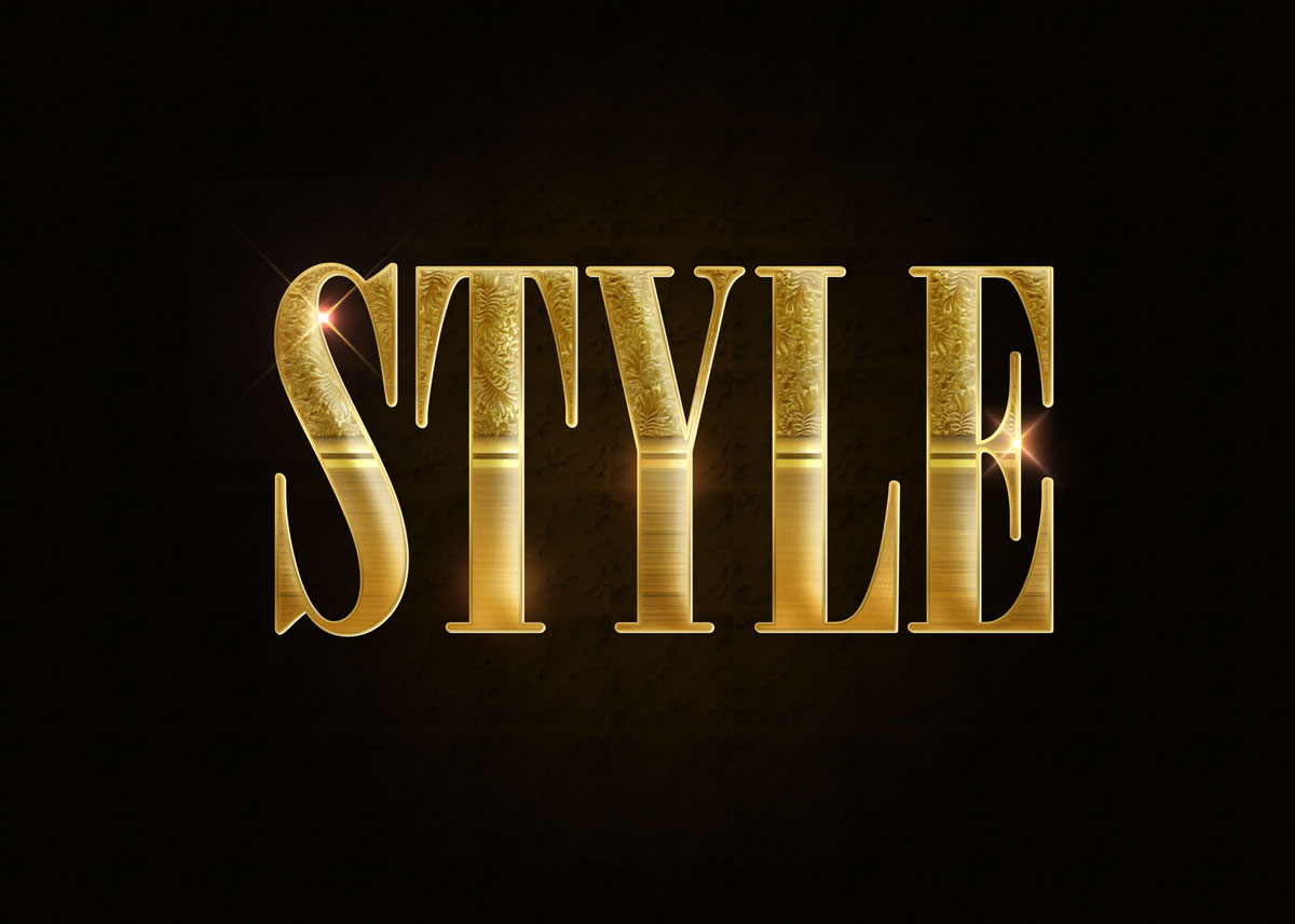 10款金色3D立体标题徽标Logo设计PS样式模板 Golden Decorative Text Styles_img_2