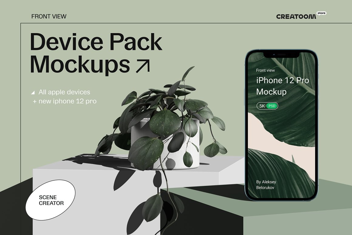 15个超清前视图网页APP界面设计苹果设备屏幕演示样机 Device Pack Mockups - Front View_img_2