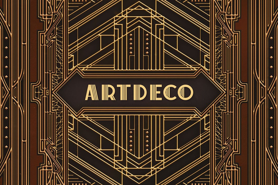 14款复古ArtDeco样式工业机械几何边框相框透明PNG图片设计素材 14 ArtDeco PNG Frames_img_2