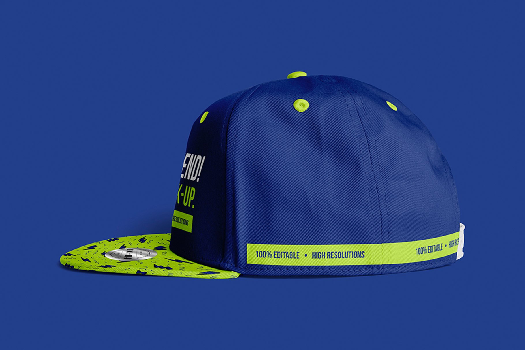 9款嘻哈棒球帽设计展示PS贴图样机模板 Hip-Hop Baseball Cap Mockups_img_2