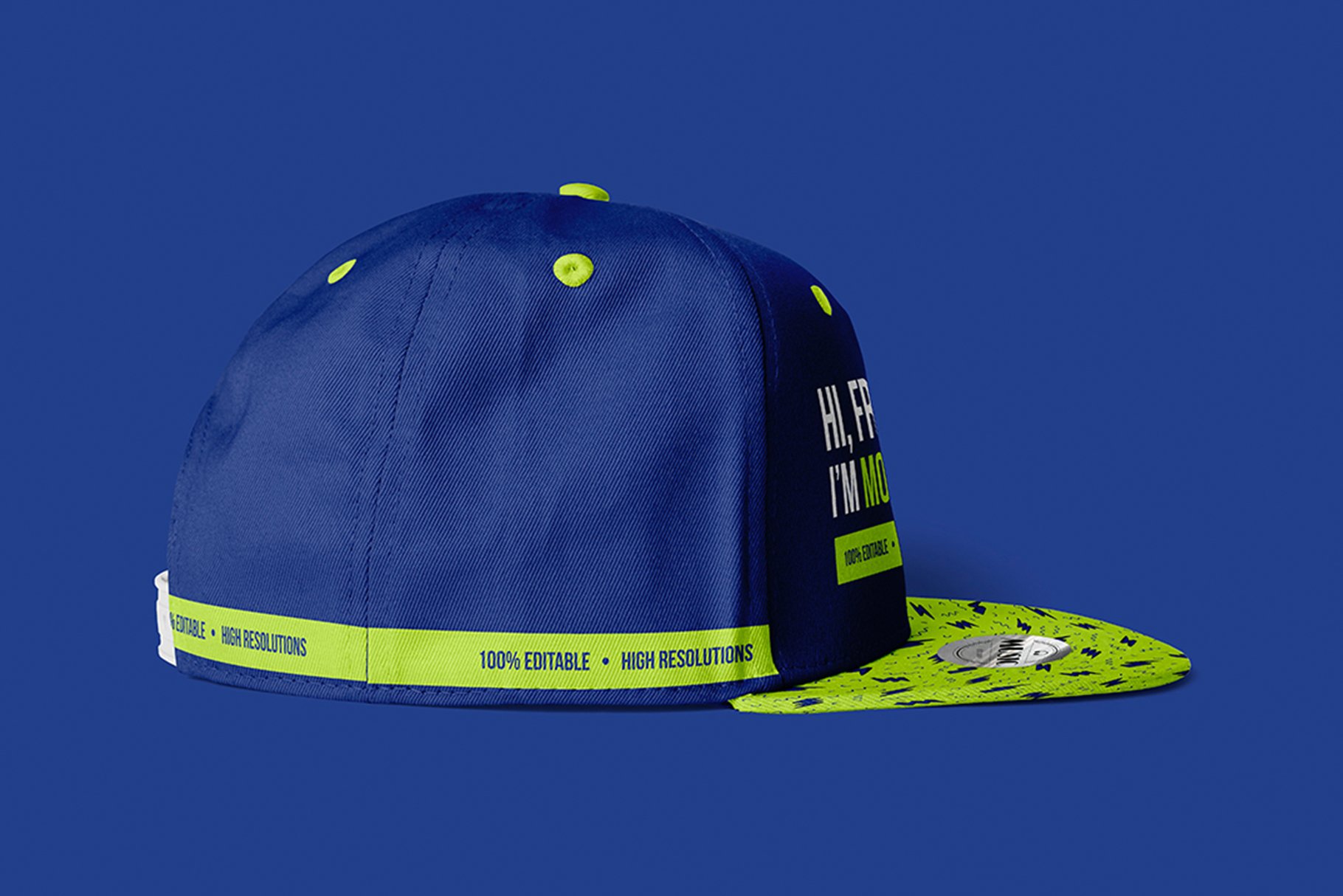 9款嘻哈棒球帽设计展示PS贴图样机模板 Hip-Hop Baseball Cap Mockups_img_2