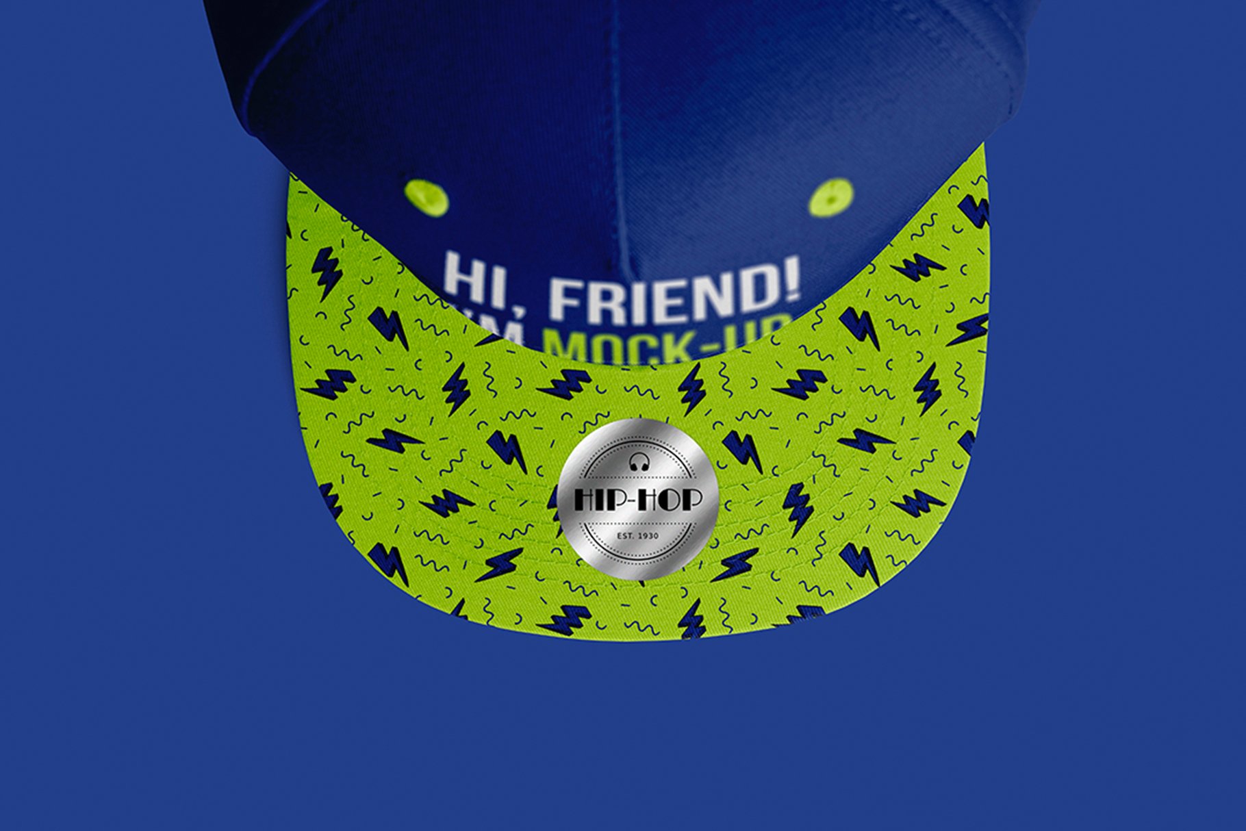 9款嘻哈棒球帽设计展示PS贴图样机模板 Hip-Hop Baseball Cap Mockups_img_2