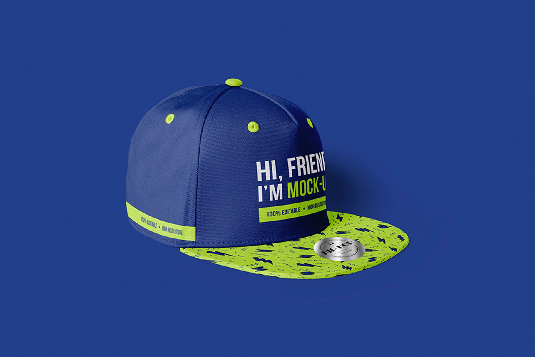 9款嘻哈棒球帽设计展示PS贴图样机模板 Hip-Hop Baseball Cap Mockups_img_2