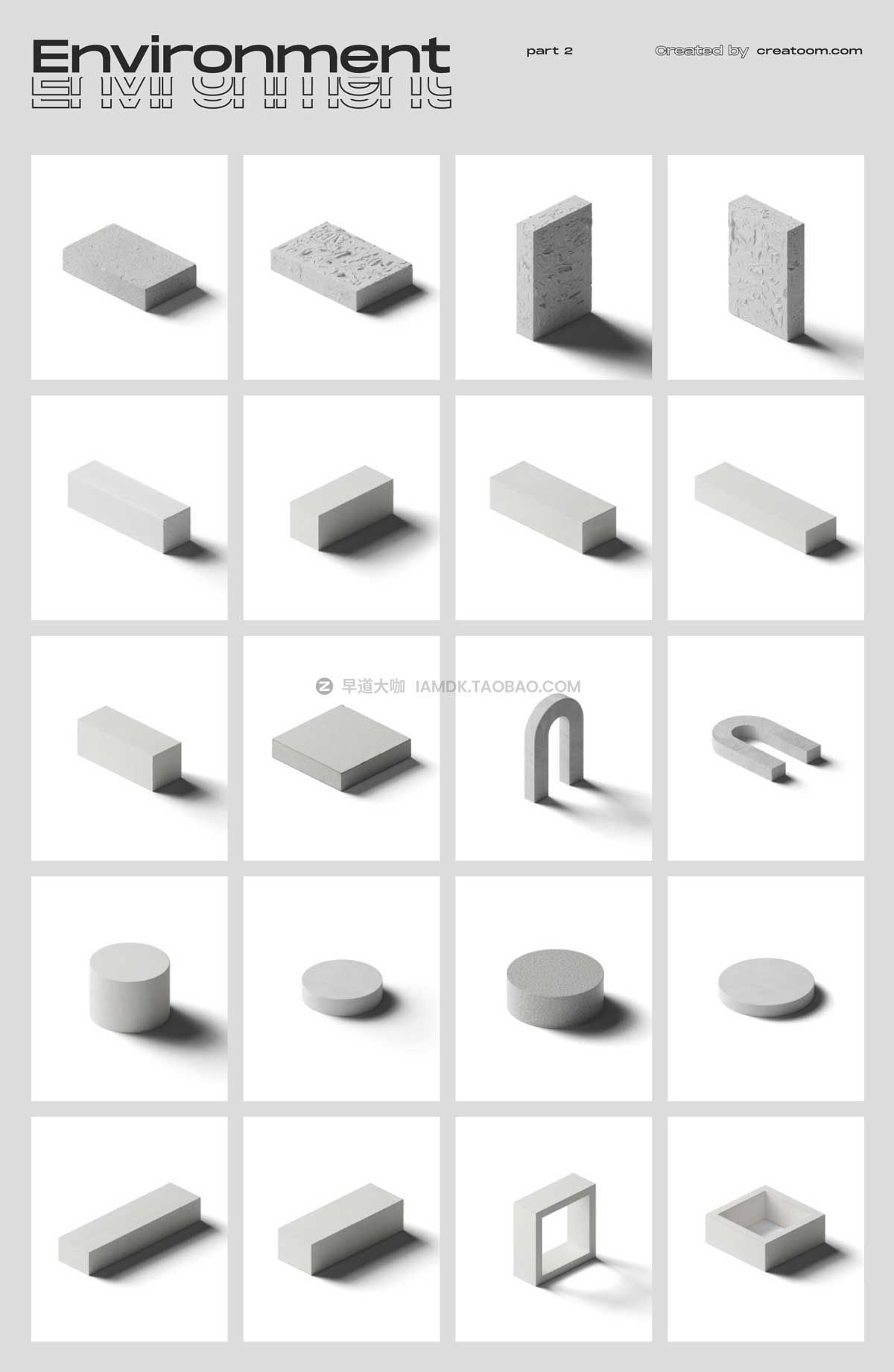 超大优雅奢华品牌VI标志Logo设计办公用品展示贴图样机套装 The Scene Creator 2-Isometric_img_2