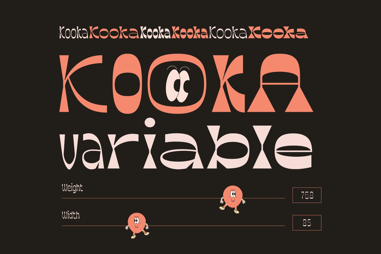 复古卡通海报标题Logo无衬线英文字体设计素材 Kooka Font - Fun Groovy Family_img_2